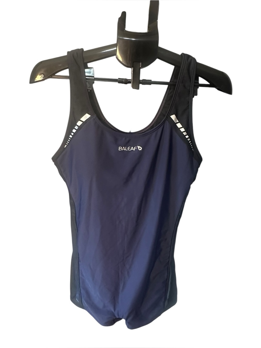 BALEAF Women’s One Piece Swimsuit Size 36 Navy Blue Black Athletic Swim